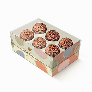 Caixa Com Visor Para Docinhos - Tonal - 8 unidades - Cromus - Rizzo