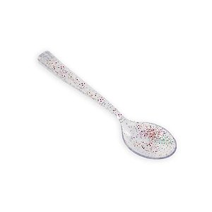 Mini Colher Com Glitter - Colorido - 12,5cm - 50 unidades - Cromus - Rizzo
