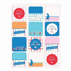 Cartela Adesiva de Páscoa - Feelings - 12un - 2 unidades - Cromus  - Rizzo