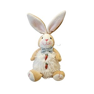 Enfeite Decorativo De Páscoa - Coelho Sentado Com Luz - Verde - 39cm - 1 unidade - Rizzo - Rizzo