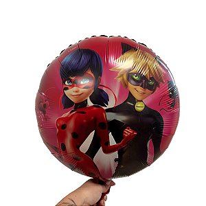 Balão de Festa Microfoil 32cm - Ladybug - 10 unidades - Rizzo