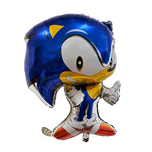 Balão de Festa Microfoil 49cm - Sonic - 10 unidades - Rizzo