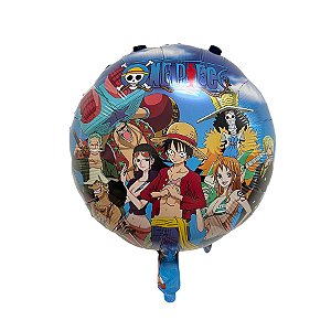 Balão de Festa Microfoil 32cm - One Piece - 1 unidade - Rizzo