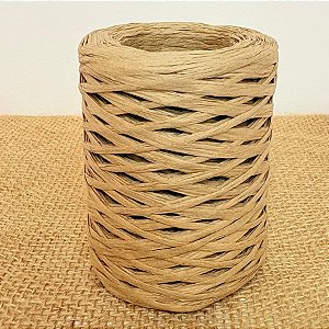 Fita de Rafia Papel Bege Escuro - 100m - 1 unidade - Rizzo