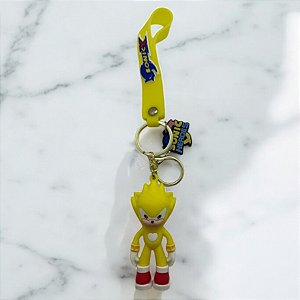 Chaveiro Sonic Amarelo - 7cm - 1 unidade - Rizzo