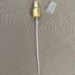 Válvula Spray Mini - Dourado com Tampa Transparente - T18 - 1 unidade - Rizzo