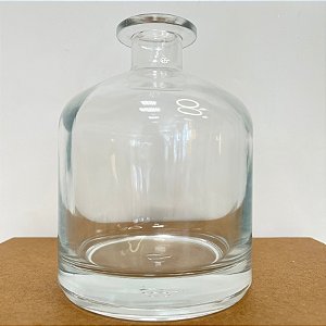 Frasco para Perfumaria de Vidro Redondo - Florencia Transparente - 500ml - 1 unidade - Rizzo