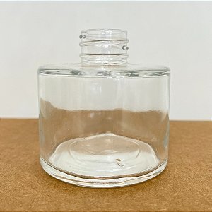 Frasco para Perfumaria de Vidro Redondo Largo - Picolo Transparente - 130ml - 1 unidade - Rizzo