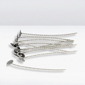Pavio encerado para Vela Cobre - 16cm  - 10 unidades - Rizzo