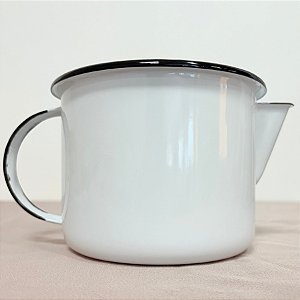 Caneca Com Bico para Derreter Velas - Branco - 750ml - 13cm - 1 unidade - Rizzo