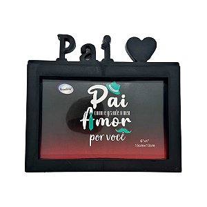 Porta Retrato Pai - Pai Como é Grande Meu Amor Por Você - 17,2x15,5cm - 1 unidade - Rizzo