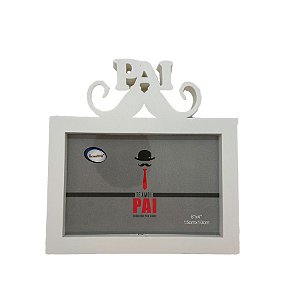 Porta Retrato Bigode - Te Amo Pai - 16,8x17,3cm - 1 unidade - Rizzo