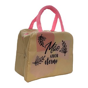 Bolsa Térmica Amarela - Mãe Amor Eterno - 21,5x20cm - 1 unidade - Rizzo