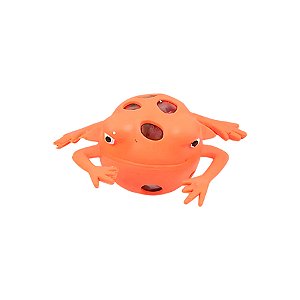 Brinquedo Cute Frog - Laranja - 1 unidade - Rizzo