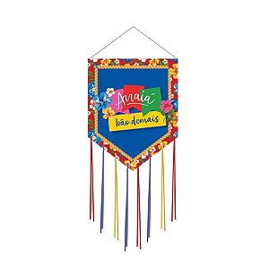 Estandarte Composê De Festa Junina  - Arraiá Bão Demais - 27x33cm - 2 unidades - Cromus - Rizzo
