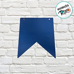 Banderola Azul Grande Em MDF De Festa Junina - 25x25cm - 1 unidade - Rizzo