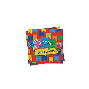 Guardanapo De Festa Junina Arraiá Bão Demais - 24,5x24,5cm - 20 unidades - Cromus - Rizzo