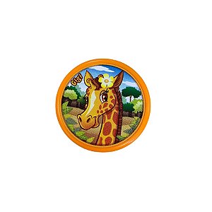 Copinho Retrátil Turma Da Floresta - Laranja - 6x2,5cm - 1 unidade - Rizzo