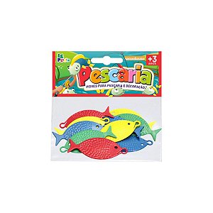 Peixinhos Para Pesca - 9cm - 10 unidades - Rizzo