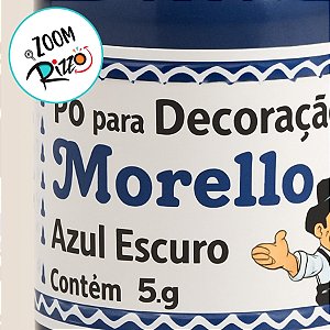 Pó para Decoração - Azul Escuro - 5g - 1 unidades - Morello - Rizzo
