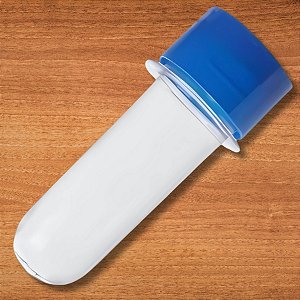 Mini Tubete Para lembrancinha Cristal Com Tampa Azul Escuro - 8cm - 10 unidades - Rizzo