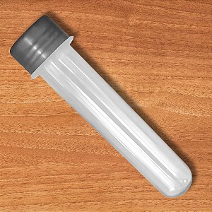 Tubete Para lembrancinha Cristal Com Tampa Prata - 13cm - 10 unidades - Rizzo