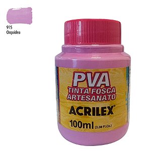 Tinta Fosca Artesanato PVA 100ml - Orquídea - 1 unidade - Acrilex - Rizzo