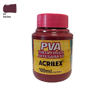 Tinta Fosca Artesanato PVA 100ml - Arandano - 1 unidade - Acrilex - Rizzo