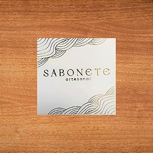 Adesivo Sabonete Gold - Ref.Hot Stamping - 2350 - 4x4cm - 20 unidades - Stickr - Rizzo