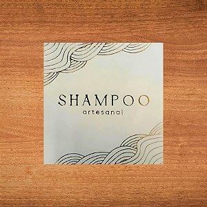 Adesivo Shampoo Gold - Ref.2348 - Hot Stamping - 4x4cm - 20 unidades - Stickr - Rizzo