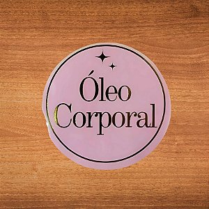 Adesivo Óleo Corporal Pink - Ref.2359 - Hot Stamping - 4x4cm - 20 unidades - Stickr - Rizzo
