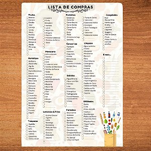 Talão Lista de Compras - 25 Folhas - 15x21cm - 1 unidades - Stickr - Rizzo