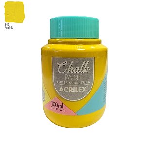 Tinta Chalk Paint 100ml - Açafrão - 1 unidade - Acrilex - Rizzo