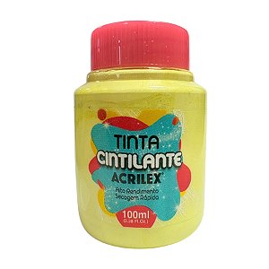 Tinta Cintilante Artesanato 100ml - Baunilha - 1 unidade - Acrilex - Rizzo