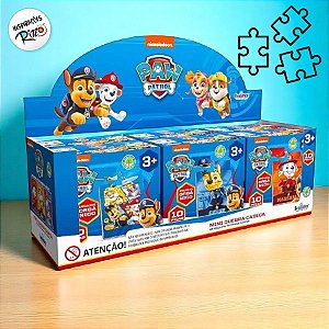 Mini Quebra-Cabeça de MDF - Patrulha Canina - 6 unidades - Rizzo