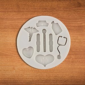 Molde De Silicone Kit Enfermagem/Medicina - Ref. 1830 - 1 unidades - Mazulli  - Rizzo