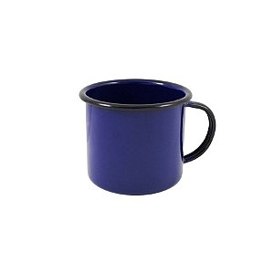 Caneca Esmaltada 08 - Azul - 370ml - 8x7.6cm - 1 unidade - Rizzo