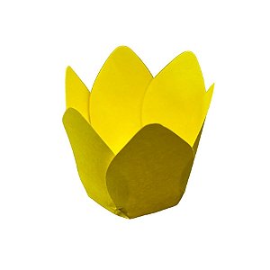 Forminha para Doces Finos - Mônaco Amarelo Vivo - 50 unidades - Decora Doces - Rizzo