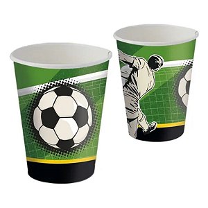 Copo de Papel - Futebol - 200ml - 7x8cm - 8 unidades - Rizzo