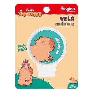 Vela Plana - Capivara - 8,5x7cm - 1 unidade - Rizzo