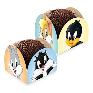 Porta Forminha - Looney Tunes Baby - 3,5x3,5cm - 50 unidades - Rizzo