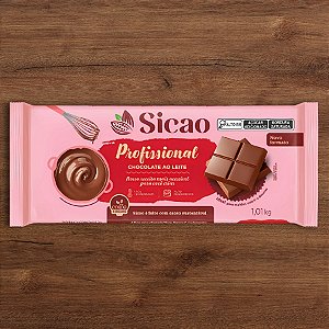 Chocolate Ao Leite Profissional - Barra - 1,01kg - 1 unidade - Sicao - Rizzo