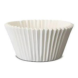 Formas Italianas Forneáveis Muffin - Branco - 5x4x5cm - 10 unidades - Ecopack - Rizzo