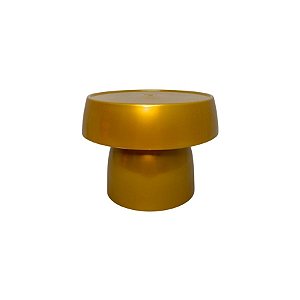 Boleira Cogumelo Média - Ouro - 15,5x12,5cm - 1 unidade - Rizzo