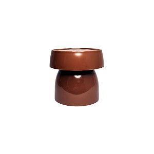 Boleira Cogumelo Pequena - Mocha Mousse - 12x13cm - 1 unidade - Rizzo