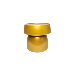 Boleira Cogumelo Pequena - Ouro - 12x13cm - 1 unidade - Rizzo