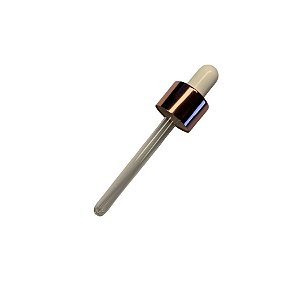 Conta Gotas Prime - Rosé e Branco - Rosca 18/410 - 9,9cm - 1 unidade - Rizzo