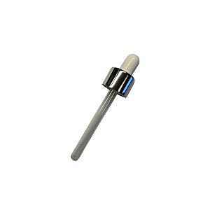 Conta Gotas Prime - Prata e Branco - Rosca 18/410 - 9,9cm - 1 unidade - Rizzo