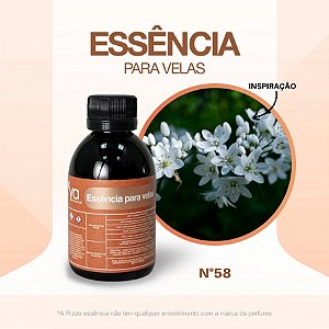 Essência Jasmim Branco Concentrada Para Velas N°58 - 100g - 1 unidade - Vya - Rizzo
