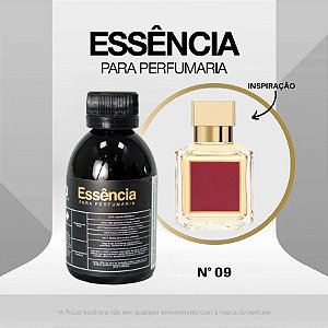 Essência Baccarat Rouge Concentrada para Perfumaria N°09 - 100g - 1 unidade - Rizzo